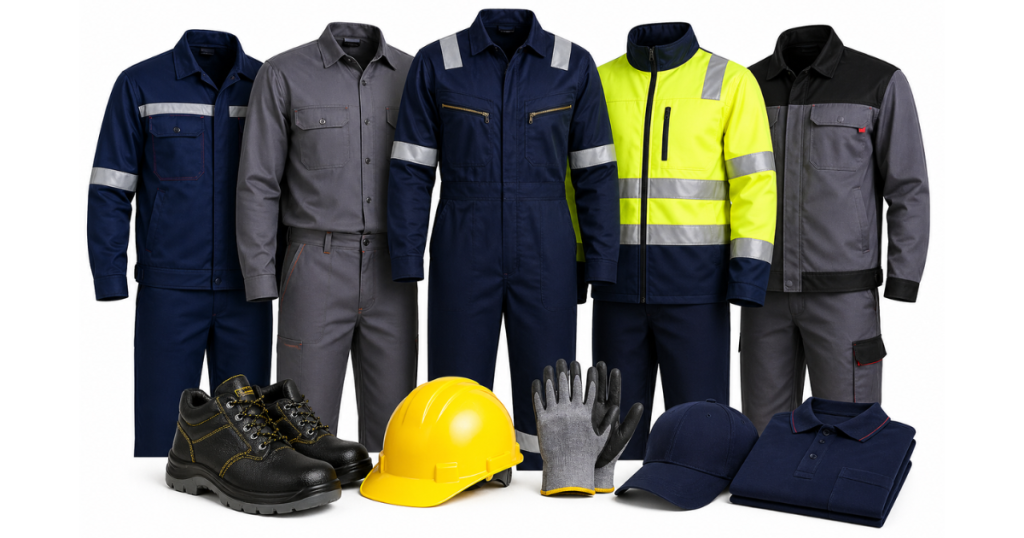 Industrial uniform manufacturer in Pune safety jackets workwear factory uniforms